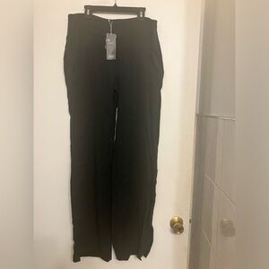 NWT Eileen Fisher Lightweight straight fit Twill Trouser black side zip small